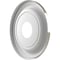 Ekena Millwork Traditional PVC Medallion (Canopies up to 7 1/2"), 13"OD x 3 1/2"ID x 1 1/4"P, Bright Coat Chrome CMP13TRBCR - alternate 3